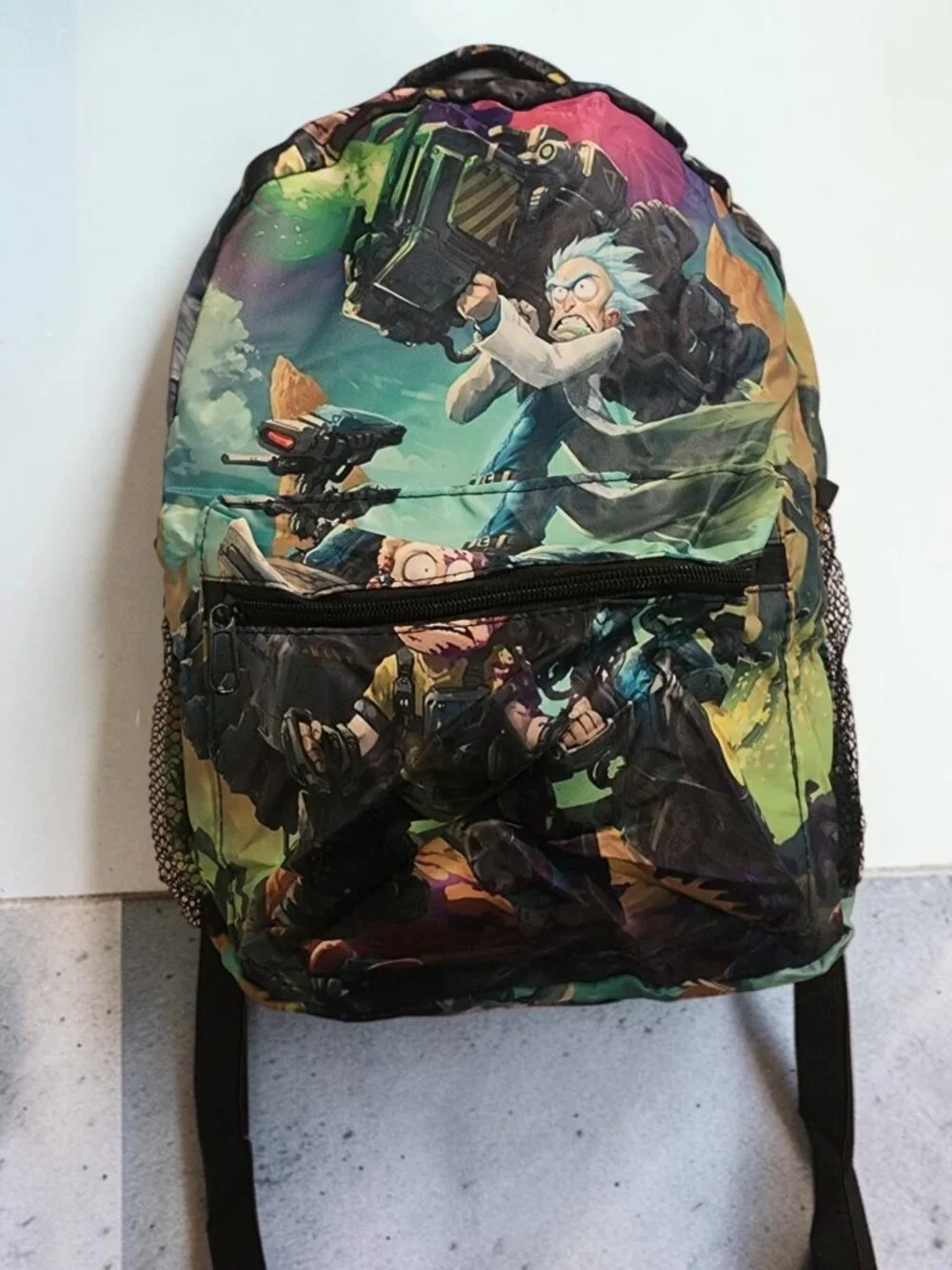 Rick And Morty Backpack With Lunch Bag And Pencil Bag